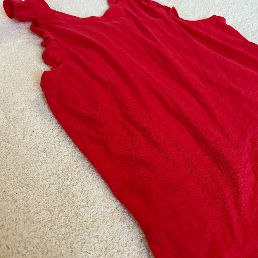 NWT Loft Ruffle Apron Back Tank - Picture 3 of 4